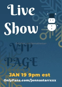 Going live tonight 9pm est on my vip page jennastarrxxx