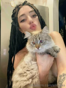 Oh my god i love my cat so much i m a hundred percent cat person and