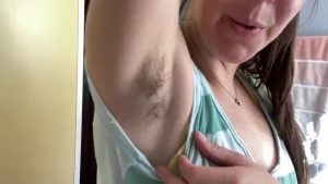 Shaving my hairy pits