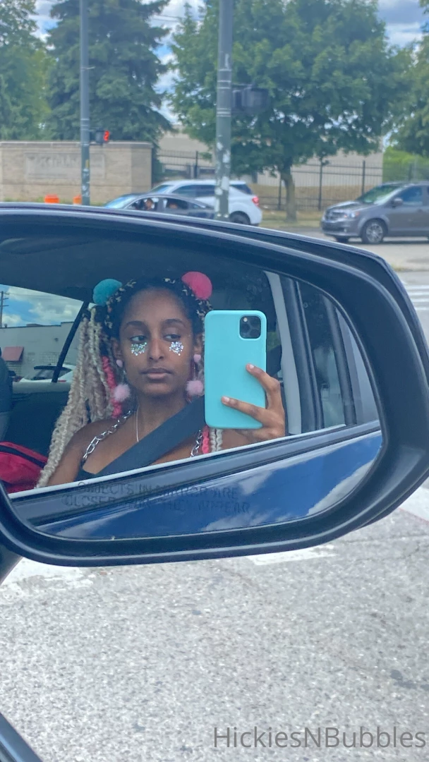 Do you like my festival makeup baby my skirt was extremely short today 