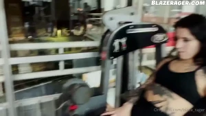He left me alone in the gym with this girl who i always found sexy me