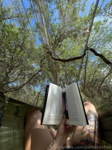 This is my morning reading a book nature pure bliss would you like a part 1
