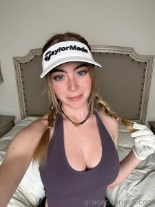 Golf girl grace checking in come message me all day today ill be part 2