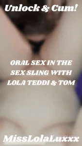 Oral sex in the sex sling with teddi amp tom she devoured my wet pussy