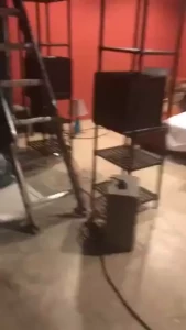 Just having a little bit of fun on set