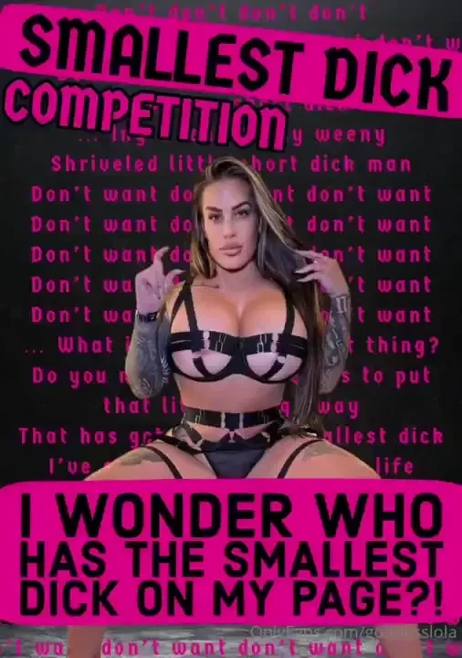 I want to know which of my fans has the smallest most pathetic dick part 1 