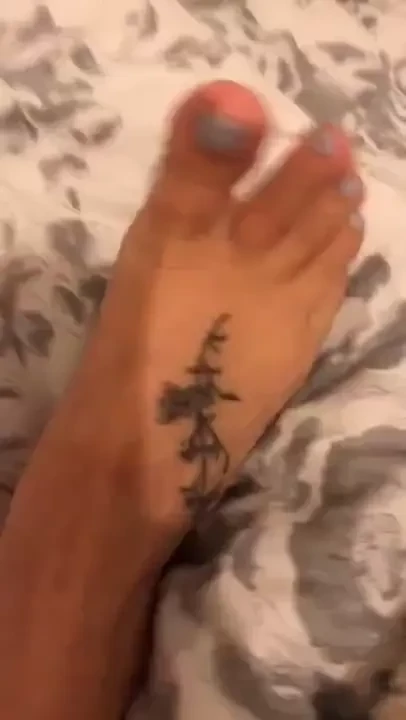 Freshly moisturised feet 