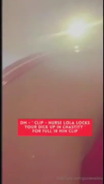 You wake up to find nurse lola has locked your dick in chastity - you 