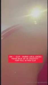 You wake up to find nurse lola has locked your dick in chastity - you