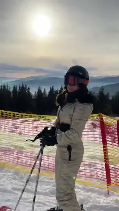 As the sun casts its golden glow upon the snow my smile matches the 