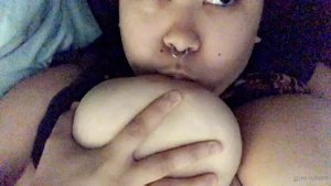 Okder video of me sucking my own nipples