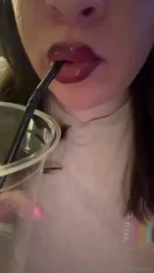 Slurping my drink