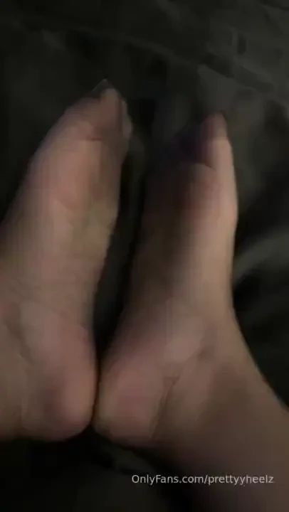 I love how the french tips look trapped inside these sheer nylons part 2 