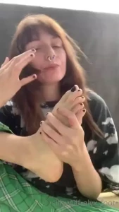 Self worship on the balcony