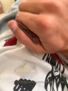 Cum is just dripping out of my cock