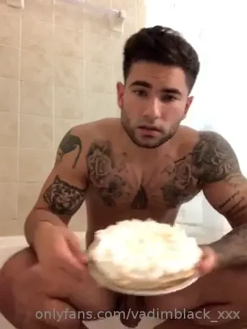 Smashing a pie in my face cause i ve been a really bad boy bad bad boy 