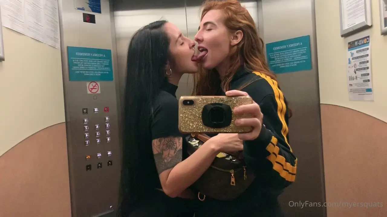Got to catch a quick snog with my girl in the lift samara-rose-free 