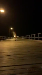 Strip amp run yes there was people walking along the jetty had to be