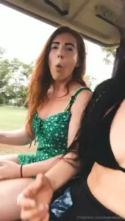 Get a girl who can do both eat crisps drive a golf buggy for you and 