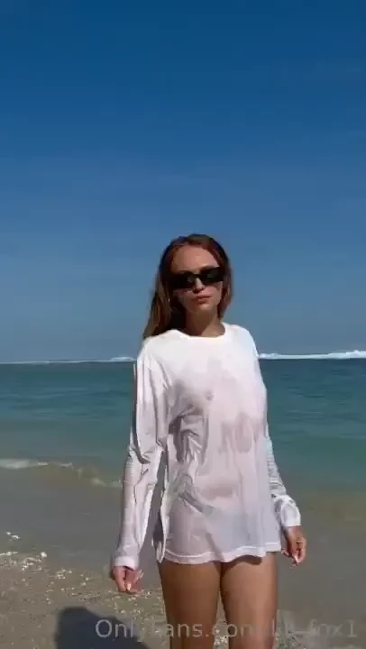 How nice on the beach the sun is warm water but i generally like to 