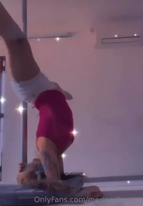 Que felicidad aprend la vertical en el pole 