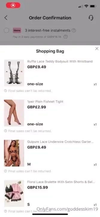 Buying loadsa sexy new lingerie fund for it and you ll get extra pics 
