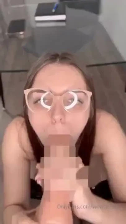 Your horny secretary is very eager to get your cum at the beginning of 