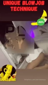 Unique blowjob technique after the course you can watch 3 things in
