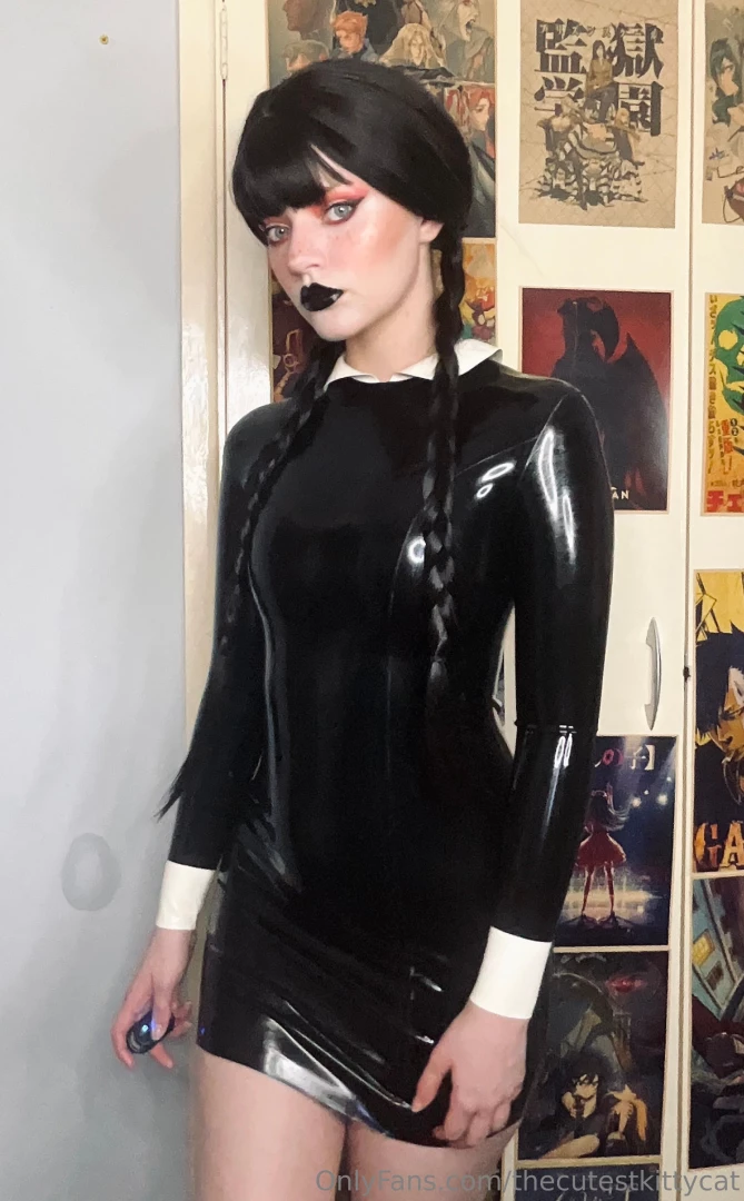 thecutestkittycat1 - Latex wednesday adams part 2 