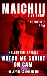 Im back baby fr this time cum play with me live show on 10 7 at 8pm