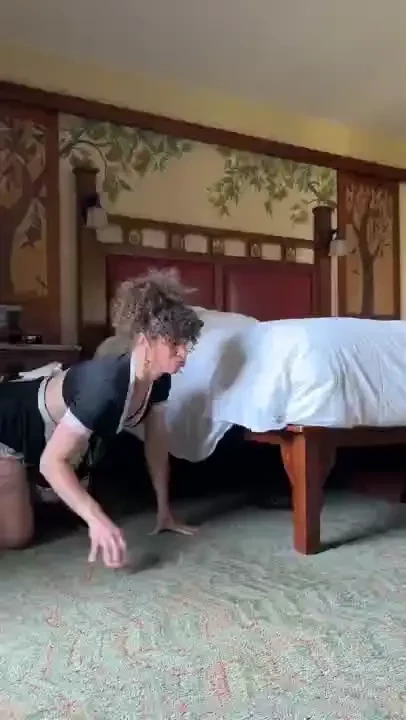 I refuse to get stuck under the bed this time 
