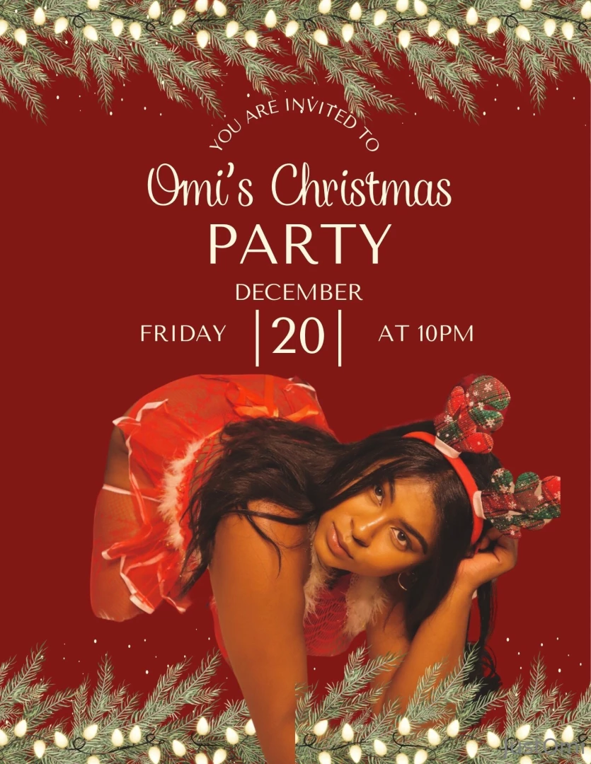 You re invited to my live christmas party we ll have drinks games 