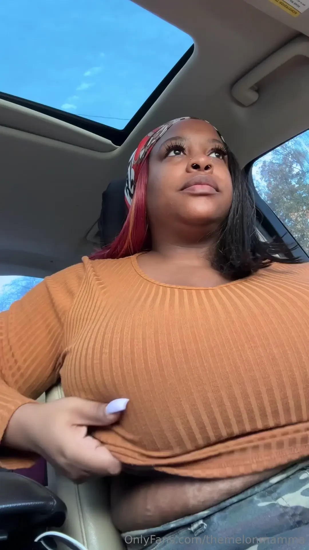 Tip 5 for this hot car titty flash video in your dms now 