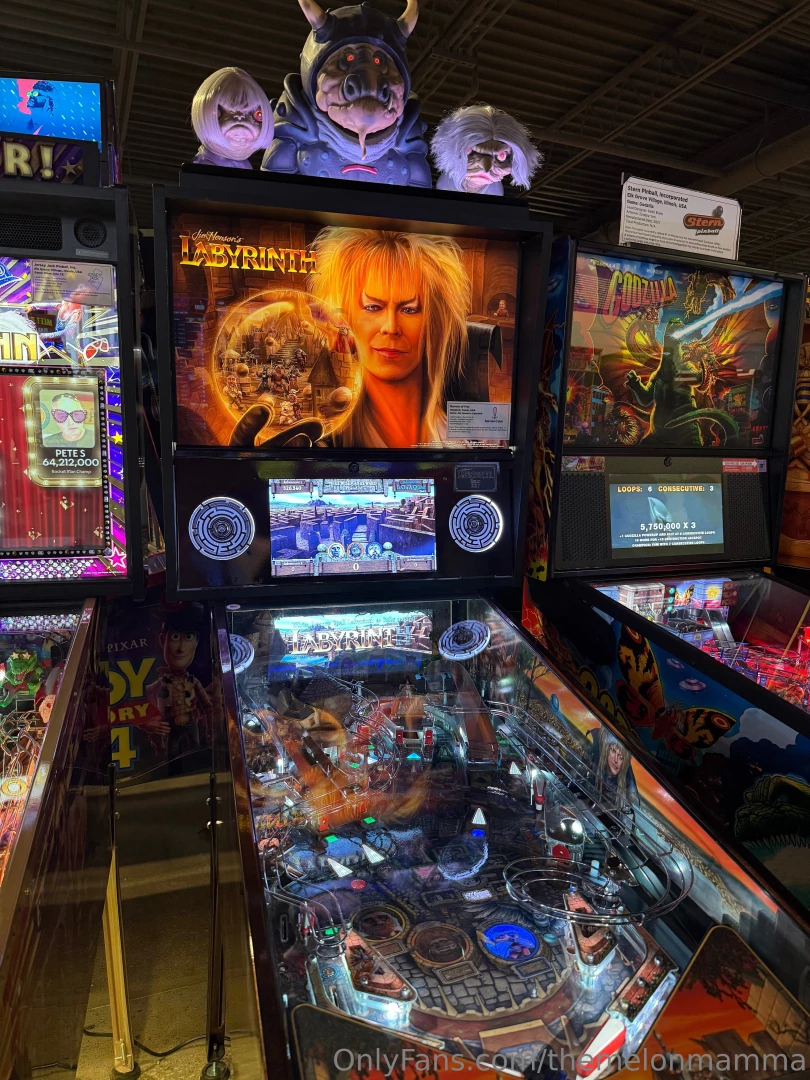I went to an arcade and saw a pinball machine based on my favorite part 1 