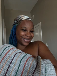 Just washed my hair trying to wash some of the blue out my stylist