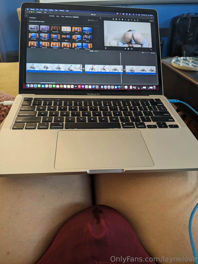 Apparently editing my own porn gets me horny enough to start leaking 