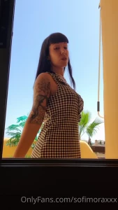 sofimoraxxx1 - Armpit fetish strip tease 7min dancing sensually outdoor on my terrace 