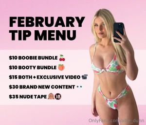 February tip menu