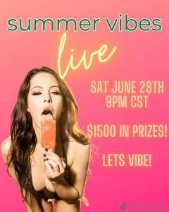 Let s vibe special xxxtra hot summer live this saturday at 9pm i m