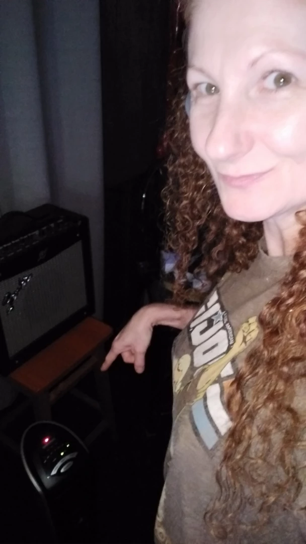 Last night in front of the little floor heater so i could still wear part 1 