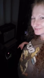 Last night in front of the little floor heater so i could still wear part 2