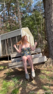 Cum swing with me redhead bigboobs outdoors