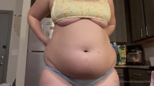 poptartbelly1 - Belly after dinner measurements and a 163 day difference in the same part 2 