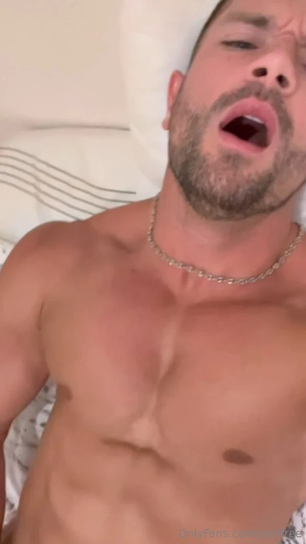 Video 91 a jerk off and cum video on the bed from above perspective 
