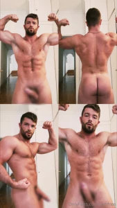 Video 93 a second video where i am nude while flexing muscles and cum