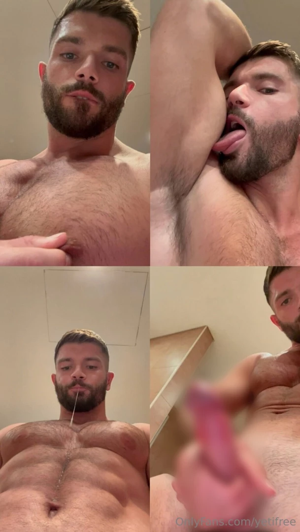 Video 101 in this jerk off and cum video there is a lot of spit and 