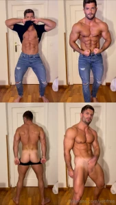 Video 113 sexy strip tease muscle flexing jerk off and cum cocky dirty