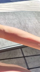 We fucked by the pool and he cum all over my face and boobs on a bais