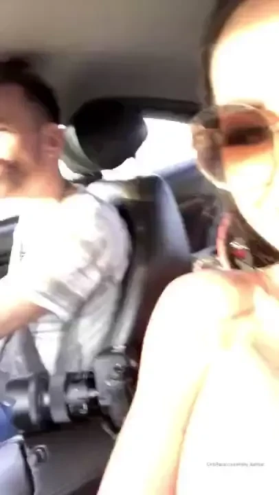 Cheeky tittytuesday clip - driven into the woods in a jag with my tits 