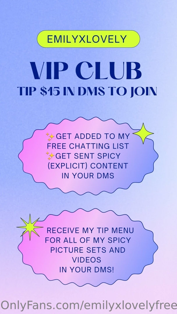 Join my vip club on this page 